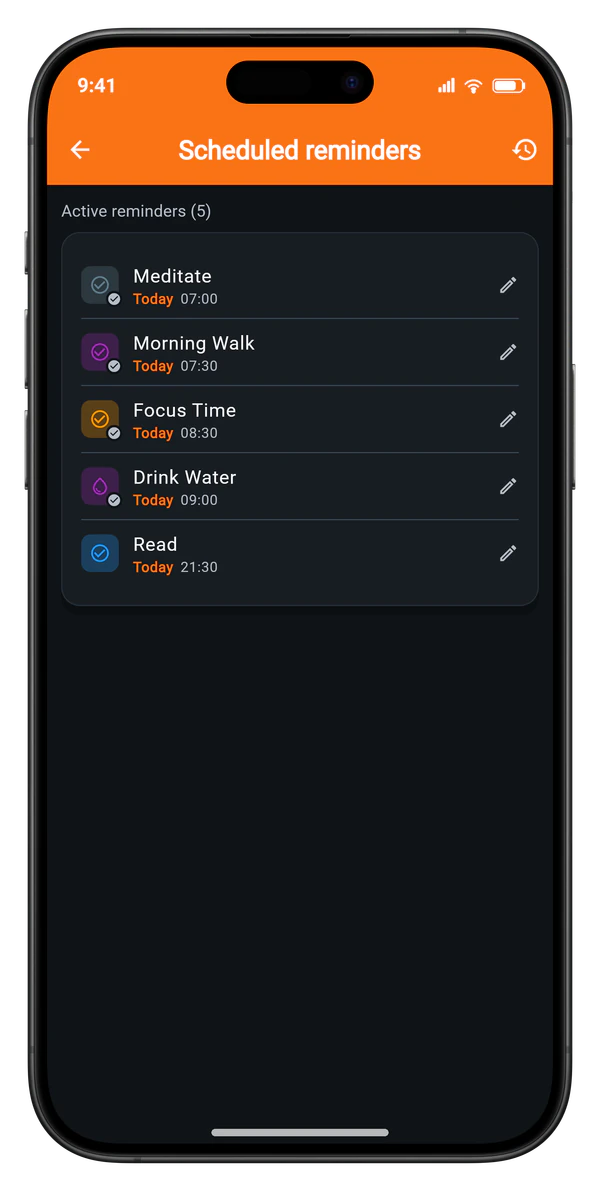 Habit Tracker — Notification Settings